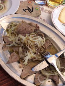 マンゾ・レッセ。これも美味しい!ゲオルグが注文したものだったけど、ほとんどいただいてしまいました。