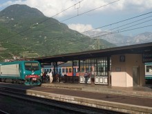 懐かしいボルツァーノ駅。