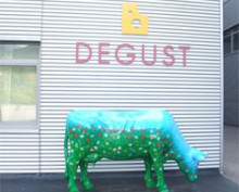 いよいよDEGUSTに到着。そこには、美しい牛が!